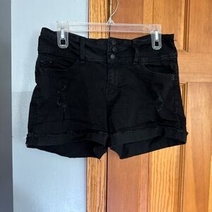 Black stretchy shorts